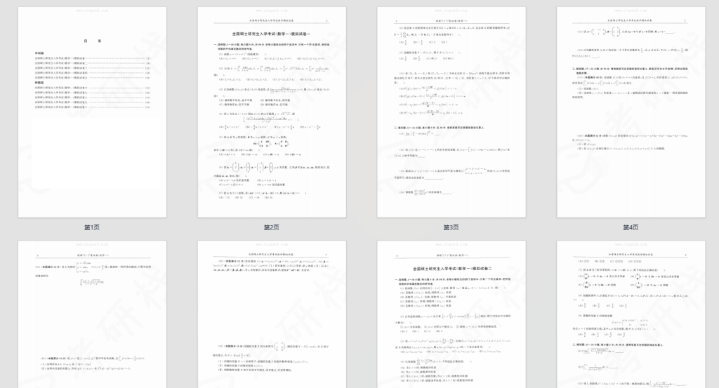 图片[1]-2026考研数学一合工大超越“5十5”套试卷-考研栈