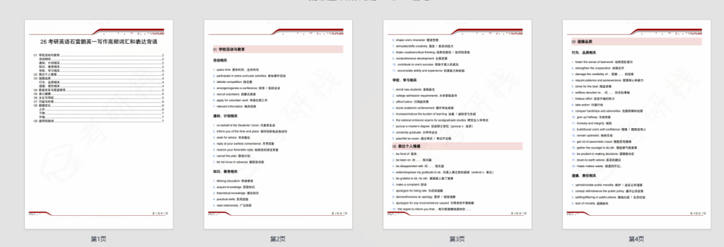 图片[1]-考研英语一石雷鹏高频主题词/替换句 积累-考研栈